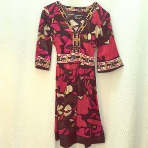 Mid length, silky dress. Size 6